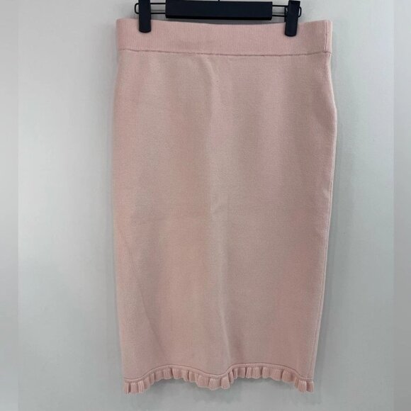 Club Monaco Knit Lucah Pencil Skirt in Rose Size Medium - Picture 3 of 5